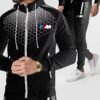 BMW M men's soccer suit casual sportswear Hoodie set spring thin zipper jacket + pants three piece fitness running set
