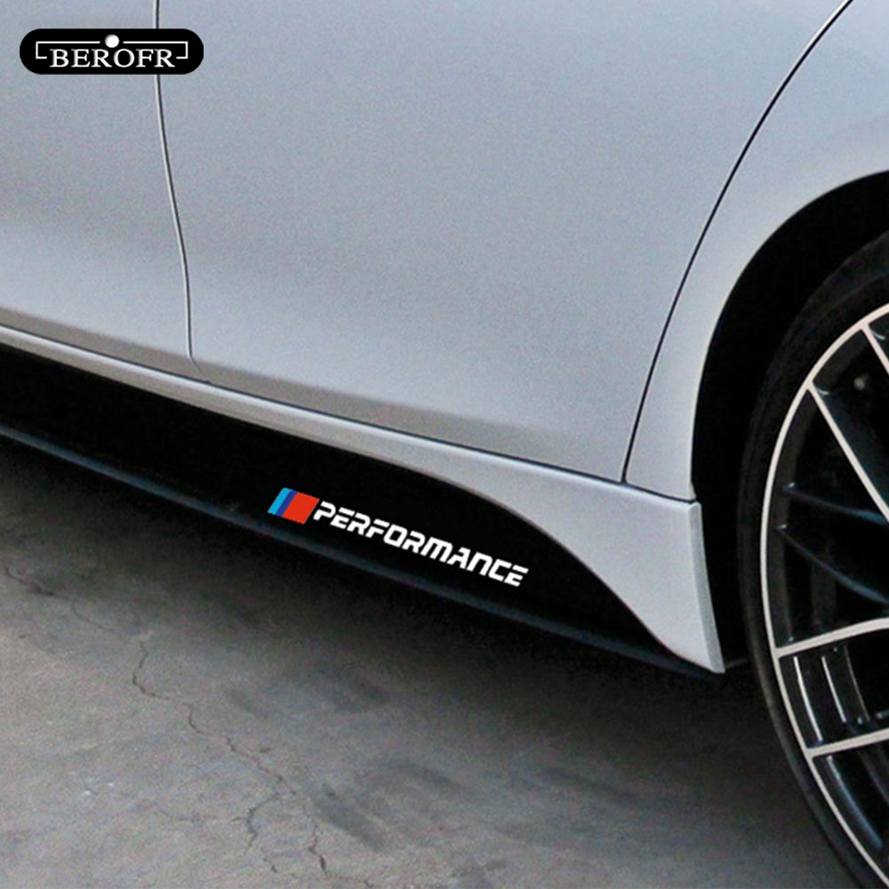 Details about   4 Pcs BMW M Performance Door Knob Handle Decal Sticker Side Skirt Bumper Window 