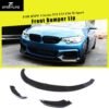 ABS / FRP Car Front Lip Splitters for BMW 4 Series F32 F33 F36 M Sport Coupe Convertible Front Bumper Flaps 2014 - 2019