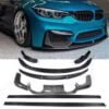 Car Front Bumper Lip Rear Diffuser Spoiler Side Skirts for BMW F80 M3 F82 F83 M4 2014 - 2019 Rear Spoiler Carbon Fiber Body Kits