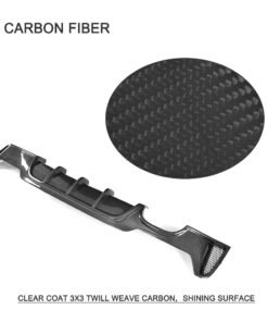 Alternative view of Carbon Fiber / FRP Car Rear Bumper Diffuser Spoiler Lip for BMW 4 Series F32 F33 F36 M Sport 2014 - 2017 Sedan Coupe Convertible