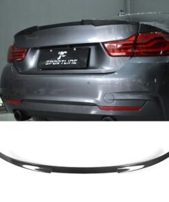 Alternative view of Carbon Fiber / FRP Rear Trunk Spoiler Wing Lip for BMW 4 Series F32 428i 435i F82 M4 Coupe 2014 - 2017