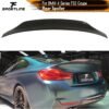 Carbon Fiber Rear Trunk Spoiler Boot Lip Wing For BMW 4 Series F32 M Sport F82 M4 Coupe 2014 - 2019 Rear Spoiler Wing Lip