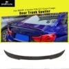 Carbon Fiber Rear Trunk Spoiler Boot Lip Wing For BMW 4 Series F36 GT Gran Coupe 2014 - 2019