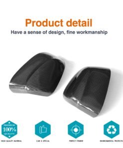 Alternative view of Carbon Fiber Replacement Style Side Review Mirror Caps Covers for BMW X Series X3 E83 X4 F26 X5 F15 X6 F16 2014 - 2017