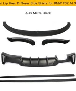 Alternative view of F32 Bodykit for BMW 4 Series F32 M-tech M-sport 2014 - 2019 Car Front Bumper Lip Rear Diffuser Side Skirt Gloss / Matte Black