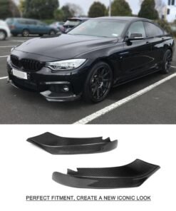 Alternative view of Front Bumper Lip Spoiler Splitters for BMW 4 Series F32 F33 F36 M Sport Gran Coupe Convertible 2013 - 2017 Carbon Fiber / FRP