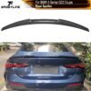 Rear Trunk Spoiler Wing Lip for BMW 4 New Series G22 Coupe 2021 Carbon Fiber Rear Trunk Boot Lip Wing Spoiler