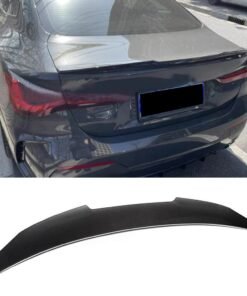 Alternative view of Rear Trunk Spoiler Wing Lip for BMW 4 New Series G22 Coupe 2021 Carbon Fiber Rear Trunk Boot Lip Wing Spoiler Lid Tail