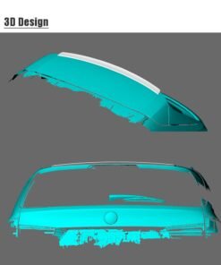 Alternative view of Rear Trunk Top Spoiler Wing for BMW X5 M Sport Base Sport X Drive 35i 40e 50i Sport Utility 4 Door 2014 - 2018 Carbon Fiber