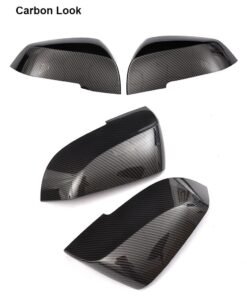 Alternative view of Side Mirror Cover For BMW 1 2 3 4 X GT Series F20 F30 220i 228i 320i 328i F36 E84 X1 Carbon Look & Black Mirror Cover Caps