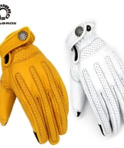 Uglybros Breathable Comfortable Motorcycle Gloves Sheepskin Outdoor Driving Motorbike Gloves Moto Protective Gloves Long Rides