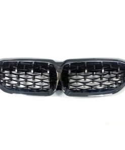 Alternative view of Car Front Bumper Kidney Grill Diamond All Black Style Grille For BMW G20 G21 G28 3 Series M3 330i M340i 2019-2020 Accessories
