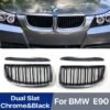 Front Bumper Hood Kindey Grill Double Slat Chrome Black Grille For BMW 3 Series M3 E90 2005 2006 2007 2008 323I 328I 335I 330I