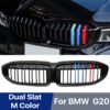 Front Bumper Kidney Grill Double Slat M3 Style Racing Grille For BMW G20 G21 G28 3 Series 330i M340i 2019-2020 Car Accessories