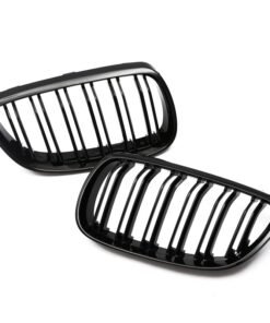 Alternative view of Front Bumper Kidney Sport Grill Double Slat Gloss Black For BMW  3-Series M3 E92 E93 M3 2006 2007 2008 2009 Car Accessories