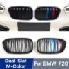 Front Center Kindey Double Slat M Design Style Grill For BMW 1 Series F20 F21 LCI 2016 2017 2018 2019 Replacement Grille