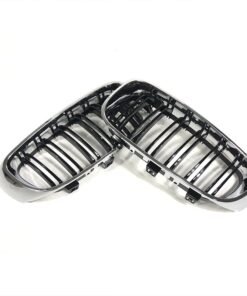 Alternative view of Front Kindey Grill Double Slats Chrome Silver Black Grille For Bmw 3 Series Gt F34 2013-2020 320I 328I 335I Xdrive Replacement