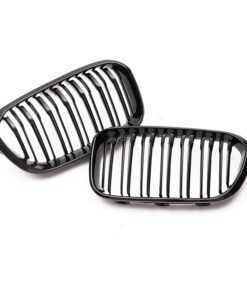 Alternative view of Front Kindey Grill Gloss Black Double Slat Grille For BMW 1 Series F20 F21 LCI 2016 2017 2018 2019 Dual Bar Auto Accessories
