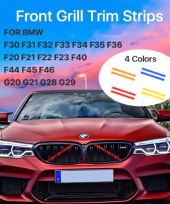 Alternative view of Insert Trim Strips Yellow Front Grille For BMW 3 5 7 Series F30 F32 F33 F34 F36 F20 F40 F22 F23 F45 G20 G21 Car Decoration