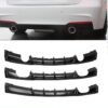 M Performance Style Rear Diffuser Front Lip Trunk Spoiler Gloss Black For BMW 3 Series F30 F31 F35 M3 Sport 2012-2019