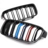 M3 Front Bumper Kidney Grill Carbon Fiber Gloss Black Diamond Chrome Grille For BMW 3-Series F30 F31 F35 2012-2019 320i 325i