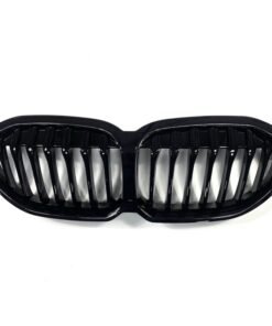 Alternative view of Racing Grill Kidney Grille Front Bumper Lip Gloss Black Grill For BMW 1 Series F40 2020-IN Single Slat Gloss Black
