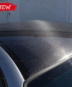 Alternative view of BMW 3 SERIES E46 M3 2DOOR/4DOOR SEDAN/COUPE CSL CARBON FIBER ROOF PANE TRIM BODY KIT TUNING PART FOR E46 CARBON ROOF RACING