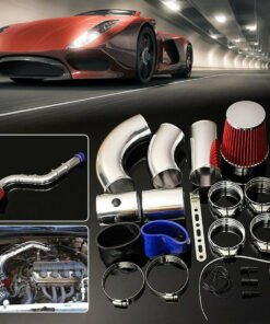 Alternative view of 3" Car Cold Air Intake Filter Alumimum Induction Kit Pipe Hose System Universal