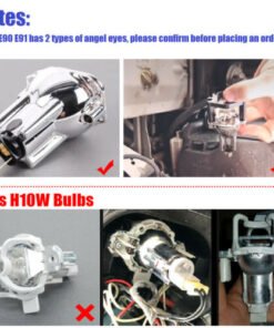 Alternative view of Fit For BMW Angel Eyes Halo White LED Ring Marker Light Lamp Bulb X5 E70 E90 E91  | eBay