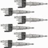 13537585261-09 Fuel Injectors Replacement For BMW N54 135 335 535 550 750 650i 740i Pack Of 6PCS : Automotive