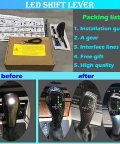 Alternative view of For BMW 1 3 6 5 Series E38 E39 E46 E60 E61 E63 E64 E81 E82 E83 E84 E90 E91 E92 E93 LED Gear Shift Knob Shifter Lever Accessories