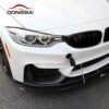 Carbon Body Kits dry carbon Front Bumper Side Splitters Flaps for BMW M3 M4 F80 F82 F83 CS GTS 2015+