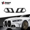 M3 Type Dry Carbon Fiber Front Bumper Side Air Intake Vents Fenders for BMW M3 G80 M4 G82 G83 2021+