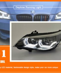 Alternative view of BMW 5 Series E60 Headlight Projector HID LED DRL 2004-2007