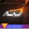 HID Headlights For BMW 5 Series E60 2008-2010 LED DRL Sequential Turn Signal
