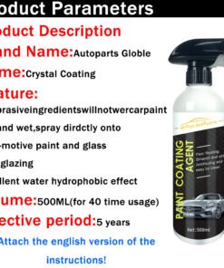 Alternative view of 500ml Car Ceramic Coating Polishing Crystal Plating Spray Sealant Top Coat Quick Nano-Coating Wax Car Paint Waterproof Agent