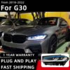 BMW G30 G38 M5 Headlights 2018-2022 Headlight LED DRL Signal Projector Lens Automotive Accessories