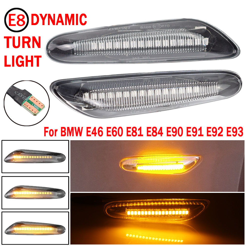 2x LED-Blinker BMW Serie 1 E81 E82, 3 E46 E90 E91 E92, 5 E60 E61