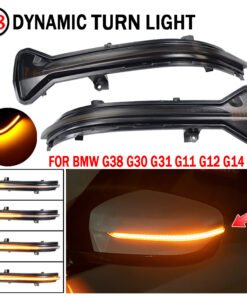 Alternative view of LED Dynamic Turn Signal Light Side Rear-View Mirror Light For BMW 5 6 7 8 3 Series G38 G30 G31 G11 G12 G14 G15 G20 M5