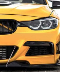 Alternative view of BMW F80 F82 F83 M3 M4 2015-2019 Car Front Bumper Lip Diffuser Side Fender Skirt Canard Fin Splitter Carbon Fiber