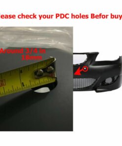 Alternative view of BMW 5 SERIES E60 2008-2010 M5 STYLE FRONT BUMPER W/ FOG LIGHTS W/ 18MM PDC