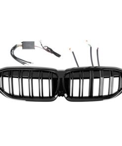 Alternative view of BMW 3 Series G20 2020-2022 Front Bumper Black Grille with Multi Color LED Light