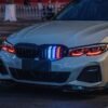 BMW 3 Series G20 2020-2022 Front Bumper Black Grille with Multi Color LED Light1