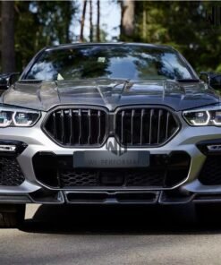 Alternative view of BMW X6 G06 L Style Carbon Fiber Front Lip, Rear Bumper, Side Skirts, Grille, Mirror Cover, Spoiler, Hood