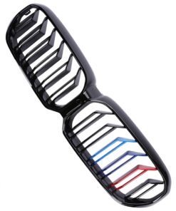 Alternative view of M5 Performance Front Kidney Bumper ABS Grille M Sport Carbon Fiber Grill Cover For BMW 5 Series G30 G31 G38 LCI 2020 2021 2022