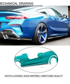Alternative view of Car Side Skirts for BMW 8 Series G14 G15 840i M850i 2-Door 2019- 2021 Carbon Fiber Side Skirts Splitters Extension Lips Spoiler