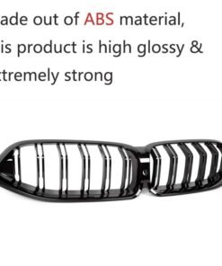 Alternative view of Dual Line Piano Black Front Bumper Kidney Hood Grille For BMW 8 Series G14 G15 G16 2019+ Replacement Racing Grills Car Styling