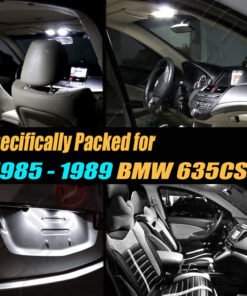 Alternative view of 8Pc Super White Car Interior LED Light Bulb Kit for 1985-1989 BMW 635csi