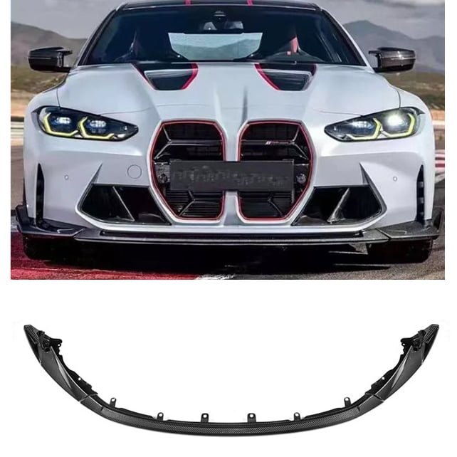 thumbnail image 2 of CSL Style 5-Piece Carbon Fiber Front Bumper Lip – For BMW G80 M3 / G82 G83 M4 (2021-2024) 2 of 5